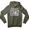 Straight Outta R.a Puram Men/Unisex Hoodie in Army Heather Color