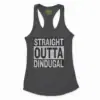 Straight Outta Dindugal Women's Racerback Tank in Solid Black Color