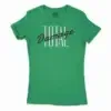 Total Damage Women’s T-Shirt in Solid Kelly Green Color