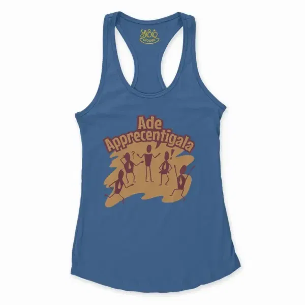 Ade Apprecentingala Women'S Racerback Tank In Solid Royal Color