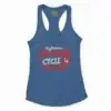 Rightuuu.. Saithaan Cycle La Varudhu Women's Racerback Tank in Solid Royal Color