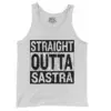 Straight Outta Sastra Men/Unisex Tank Top in White Color