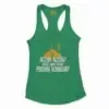 Accha Accha Apidiye Onu Vechcha Poidum Boundary Women's Racerback Tank in Solid Kelly Green Color
