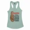 Seruppu - A Device Used By Indian Parents Women's Racerback Tank in Solid Mint Color