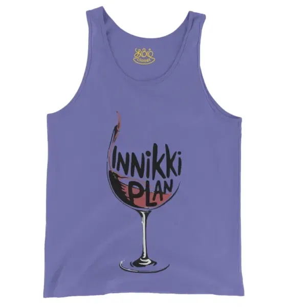 Innikki Plan - Wine Men/Unisex Tank Top In Violet Color