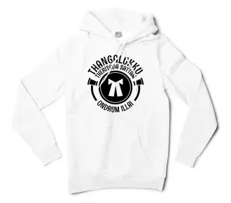 Thangalukku Theriyada Sattam Ondrum Illai Men/Unisex Hoodie in White Color