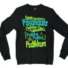 Enna Madri Pasangala Paaththa Pudikkaadhu Men/Unisex Long Sleeve T-Shirt in Black Color