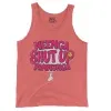 Neenga Shut Up Pannunga Men/Unisex Tank Top in Bright Salmon Color