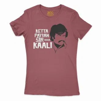 Ketta Payyan Sir Indha Kaali Women's T-Shirt in Cardinal Color
