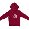 En Vazhi, Thani Vazhi (White) Unisex Youth Hoodie in Cardinal Red Color