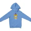 Yaar Ange Yaarada Ange Unisex Youth Hoodie in Carolina Blue Color