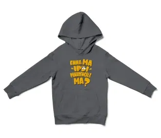 Enna Ma Ipdi Panarengale Ma Unisex Youth Hoodie in Charcoal Color