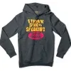 I Think She Is Speaking British English Men/Unisex Hoodie in Charcoal Heather Color