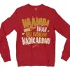 Naanum Evvelo Naal Dhan Nallavanaave Nadikardhu Men/Unisex Long Sleeve Sweatshirt in Cherry Red Color