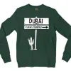 Dubai Kuruku Sandhu Men/Unisex Long Sleeve Sweatshirt in Forest Green Color