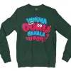 Innuma Indha Ooru Namala Nambudhu Men/Unisex Long Sleeve Sweatshirt in Forest Green Color