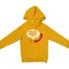 Hello Dubai Ah? Unisex Youth Hoodie in Gold Color