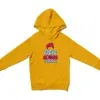 Vaaya Moodra Korangu Unisex Youth Hoodie in Gold Color
