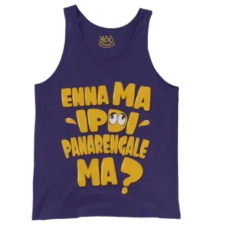 Enna Ma Ipdi Panarengale Ma Men/Unisex Tank Top in Grape Color
