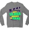Idhu Ulaga Nadipu Da Sami Men/Unisex Long Sleeve Sweatshirt in Graphite Heather Color