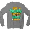Nee Thirupura Sundari Illa Thiruttu Sundari Men/Unisex Long Sleeve Sweatshirt in Graphite Heather Color