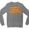 Ennamaa Kannu Sowkkiyamaa Men/Unisex Long Sleeve Sweatshirt in Graphite Heather Color