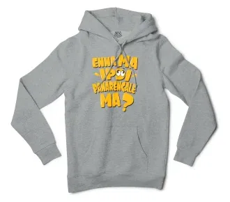 Enna Ma Ipdi Panarengale Ma Men/Unisex Hoodie in Grey Heather Color