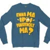Enna Ma Ipdi Panarengale Ma Men/Unisex Long Sleeve T-Shirt in Indigo Blue Color