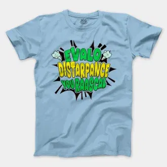 Evalo Distarpance You Raascal Men/Unisex T-Shirt in Light Blue Color