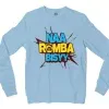 Naa Romba Bisyy Men/Unisex Long Sleeve T-Shirt in Light Blue Color