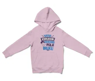 Vita Kirukan Aakiruvanga Pola Iruku Unisex Youth Hoodie in Light Pink Color