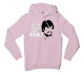 Ketta Payyan Sir Indha Kaali Men/Unisex Hoodie in Light Pink Color