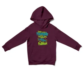 Enna Madri Pasangala Paaththa Pudikkaadhu Unisex Youth Hoodie in Maroon Color