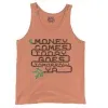 Money Comes Today Goes Tomorrow Ya Men/Unisex Tank Top in Melon Color
