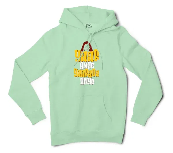 Yaar Ange Yaarada Ange Men/Unisex Hoodie In Mint Color