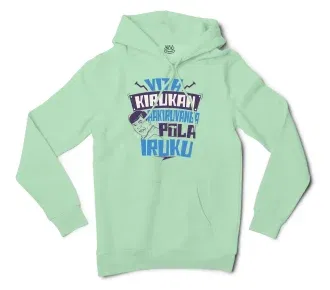 Vita Kirukan Aakiruvanga Pola Iruku Men/Unisex Hoodie in Mint Color