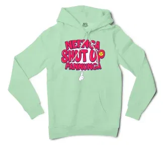 Neenga Shut Up Pannunga Men/Unisex Hoodie in Mint Color