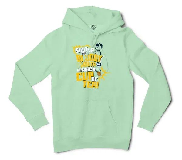 Shut Up Your Bloody Mouth Men/Unisex Hoodie In Mint Color