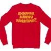 Ennamaa Kannu Sowkkiyamaa Men/Unisex Long Sleeve T-Shirt in Red Color