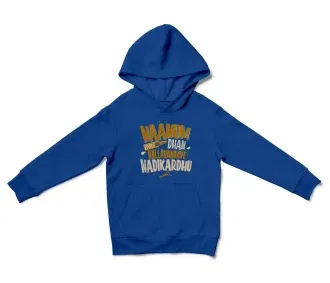 Naanum Evvelo Naal Dhan Nallavanaave Nadikardhu Unisex Youth Hoodie in Royal Color