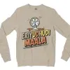 Eriyudhudi Maala Men/Unisex Long Sleeve Sweatshirt in Sand Color