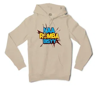 Naa Romba Bisyy Men/Unisex Hoodie in Sandstone Color
