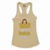 Yaar Ange Yaarada Ange Women's Racerback Tank in Solid Banana Cream Color