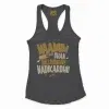 Naanum Evvelo Naal Dhan Nallavanaave Nadikardhu Women's Racerback Tank in Solid Black Color