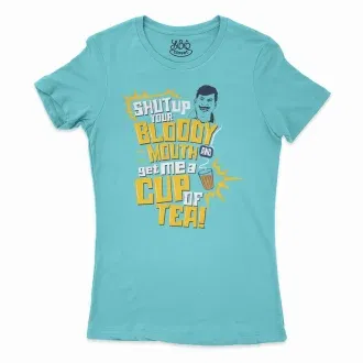 Shut Up Your Bloody Mouth Women's T-Shirt in Solid Cancun Color