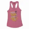 Shut Up Your Bloody Mouth Women's Racerback Tank in Solid Hot Pink Color