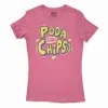 Poda En Chipsu Women's T-Shirt in Solid Hot Pink Color