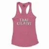 Thai Kilaivi Women's Racerback Tank in Solid Hot Pink Color