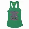 Varalaru Migam Mukiyam Amaichare Women's Racerback Tank in Solid Kelly Green Color