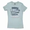 Indha Rana Kalathulayum Unakku Oru Kilukiluppu Kekuthaa Women’s T-Shirt in Solid Light Blue Color